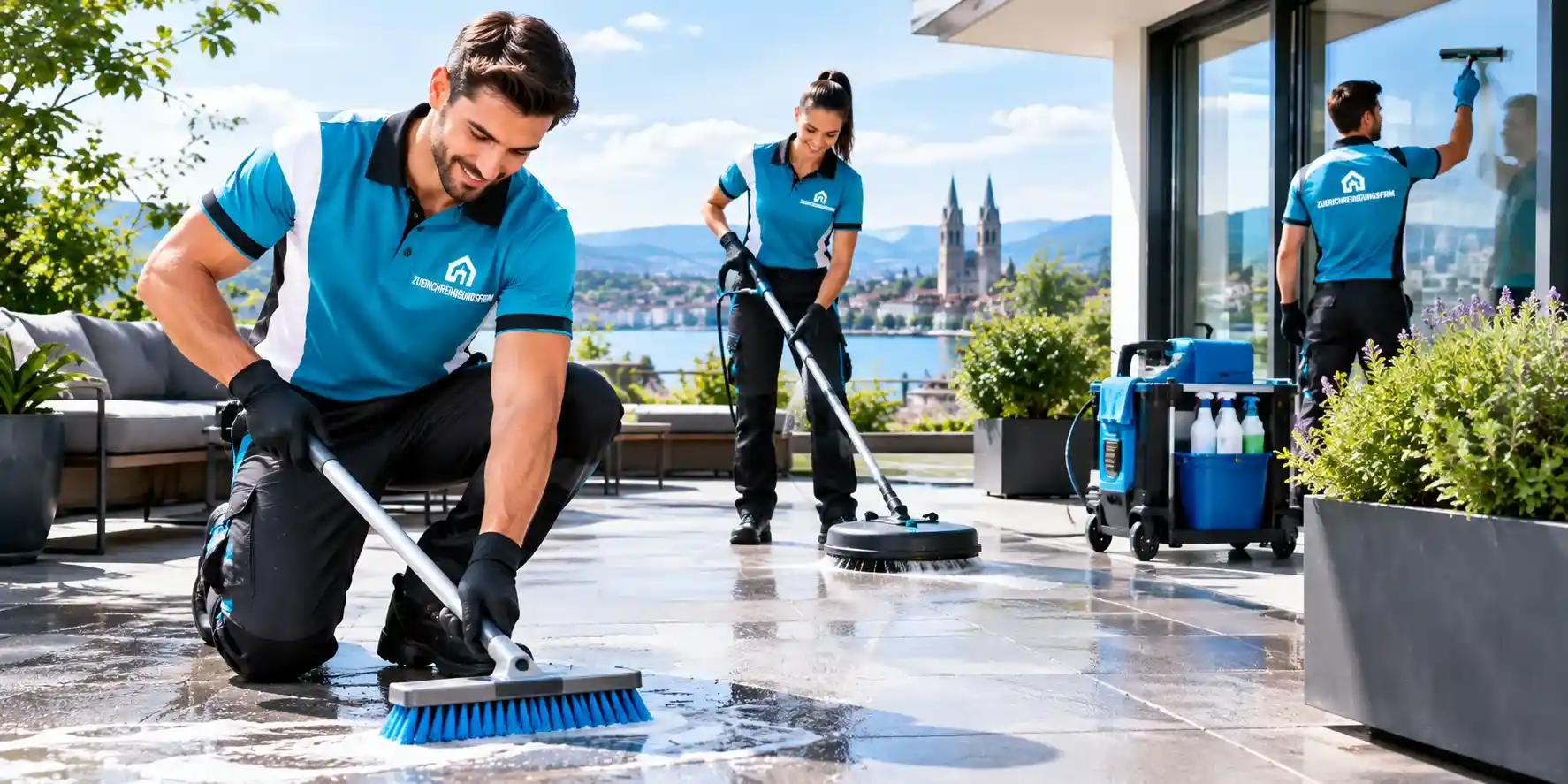 So läuft Ihre Terrassenreinigung ab